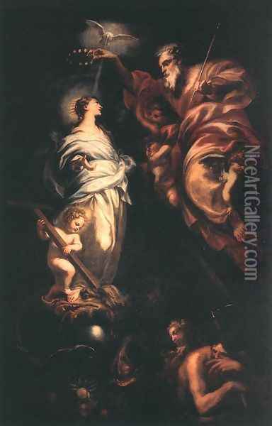 Immaculate Conception 1683 Oil Painting - Domenico Piola