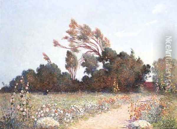 Le chemin du jardin de Kervadu Oil Painting - Ferdinand Loyen Du Puigaudeau