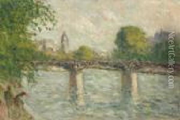 Le Pont Des Arts Oil Painting - Maximilien Luce