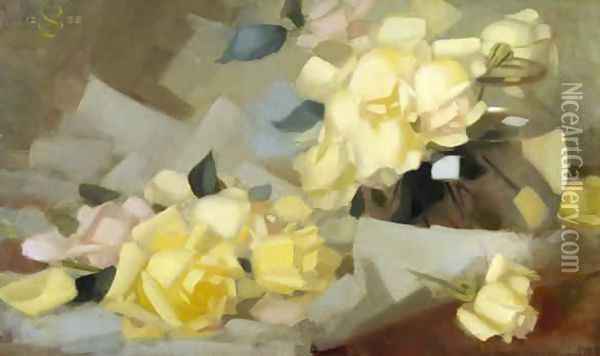 Roses Oil Painting - James Stuart Park