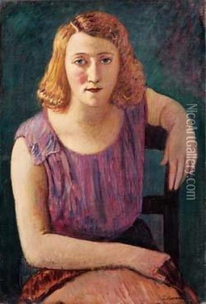 Fanciulla - (1931) Oil Painting - Piero Marussig