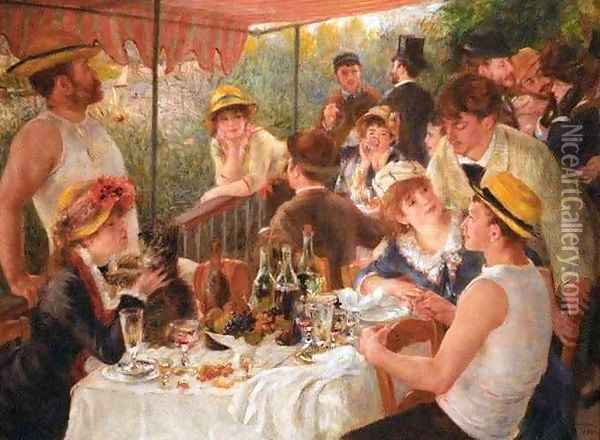 Luncheon of the Boating Party Oil Painting - Pierre Auguste Renoir