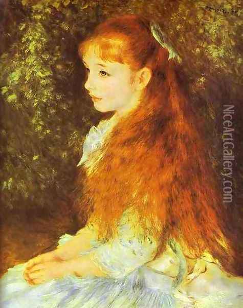 Mlle Irene Cahen DAnvers Oil Painting - Pierre Auguste Renoir