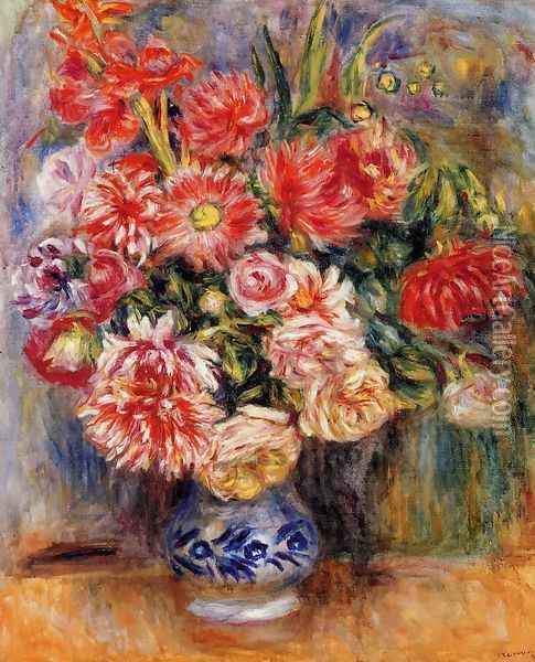 Bouquet Oil Painting - Pierre Auguste Renoir