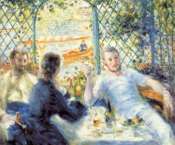 The Canoeists Luncheon Oil Painting - Pierre Auguste Renoir