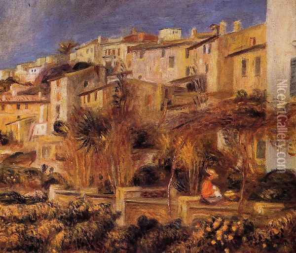 Terraces At Cagnes Oil Painting - Pierre Auguste Renoir