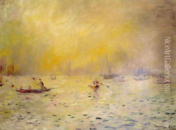 View Of Venice Fog Oil Painting - Pierre Auguste Renoir