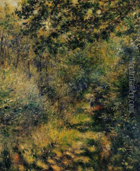 Path Through The Woods Oil Painting - Pierre Auguste Renoir