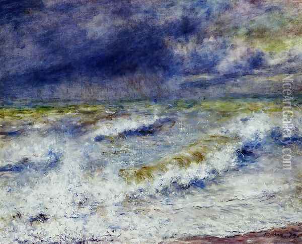 Seascape Oil Painting - Pierre Auguste Renoir