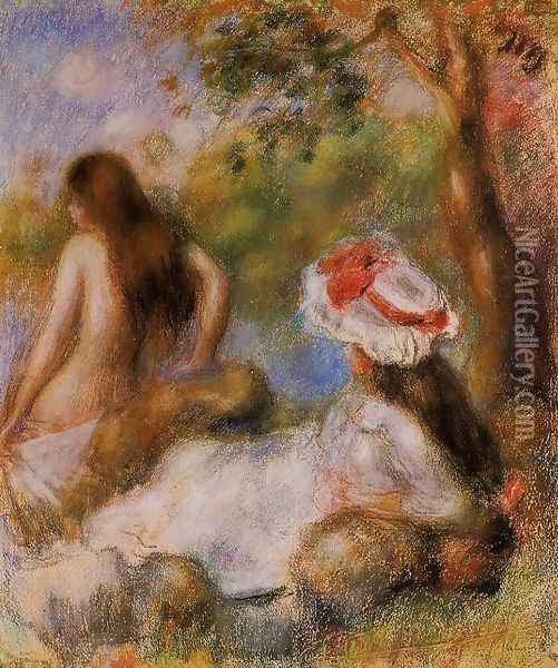 Bathers2 Oil Painting - Pierre Auguste Renoir