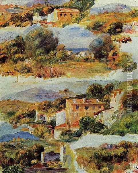 Houses At Cagnes3 Oil Painting - Pierre Auguste Renoir