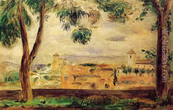 Cagnes Oil Painting - Pierre Auguste Renoir