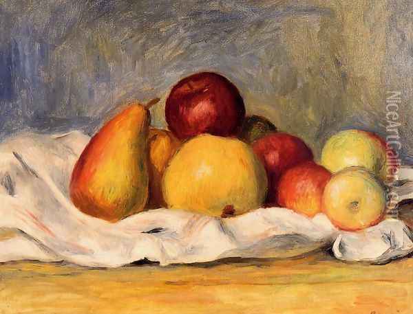 Pears And Apples2 Oil Painting - Pierre Auguste Renoir