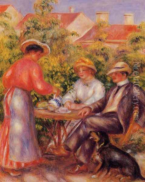 The Cup Of Tea Oil Painting - Pierre Auguste Renoir