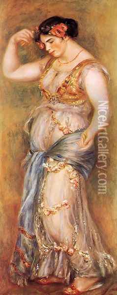 Dancer With Castanettes Oil Painting - Pierre Auguste Renoir