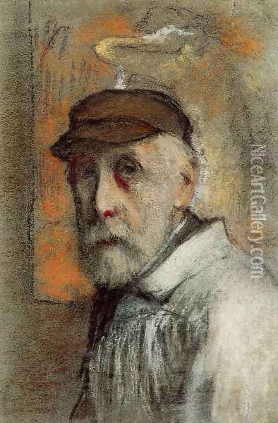 Self Portrait I Oil Painting - Pierre Auguste Renoir