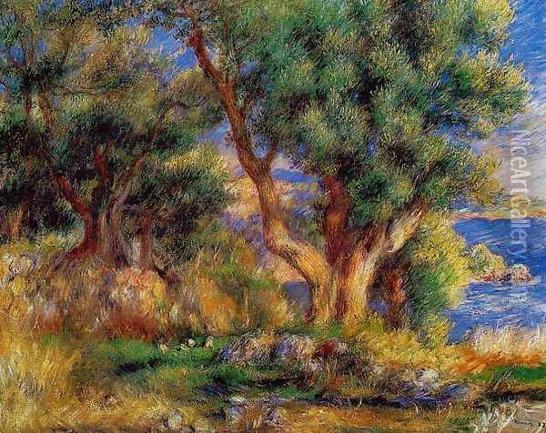 Landscape Near Manton Oil Painting - Pierre Auguste Renoir