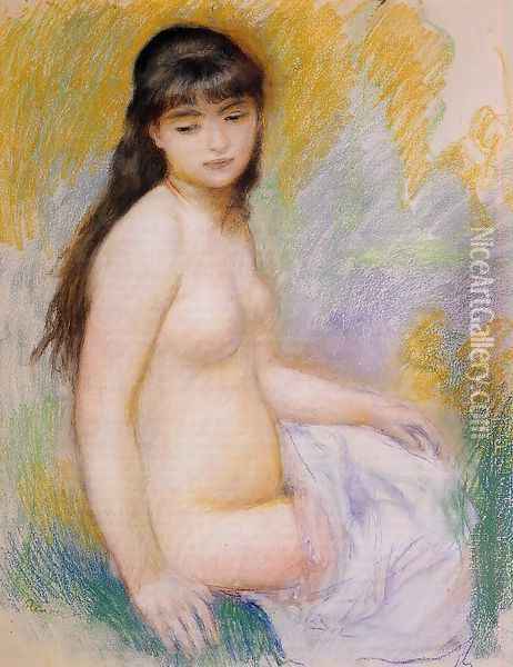 Seated Bather2 Oil Painting - Pierre Auguste Renoir
