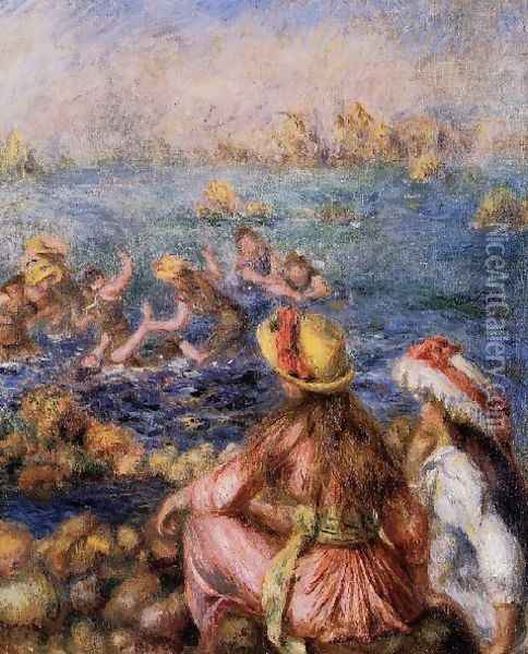 Bathers4 Oil Painting - Pierre Auguste Renoir