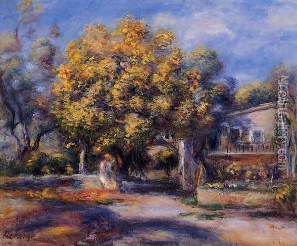 Houses At Cagnes2 Oil Painting - Pierre Auguste Renoir