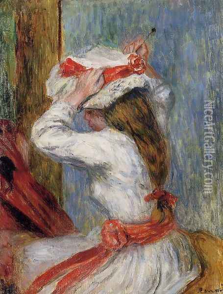 Child's Head Oil Painting - Pierre Auguste Renoir