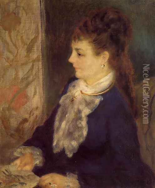 Portrait Of An Anonymous Sitter Oil Painting - Pierre Auguste Renoir