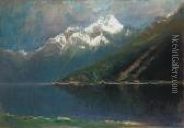 Landscape In The Tatra Mountains Oil Painting - Laszlo Mednyanszky