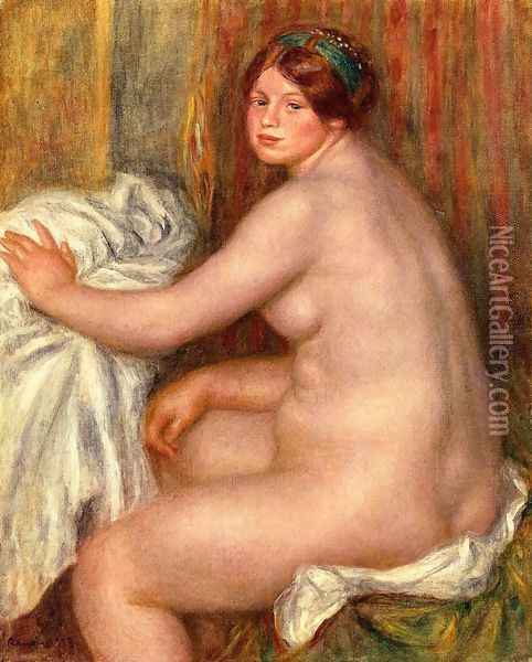 Seated Bather3 Oil Painting - Pierre Auguste Renoir