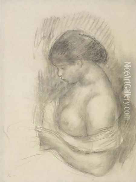 Buste de Femme Oil Painting - Pierre Auguste Renoir