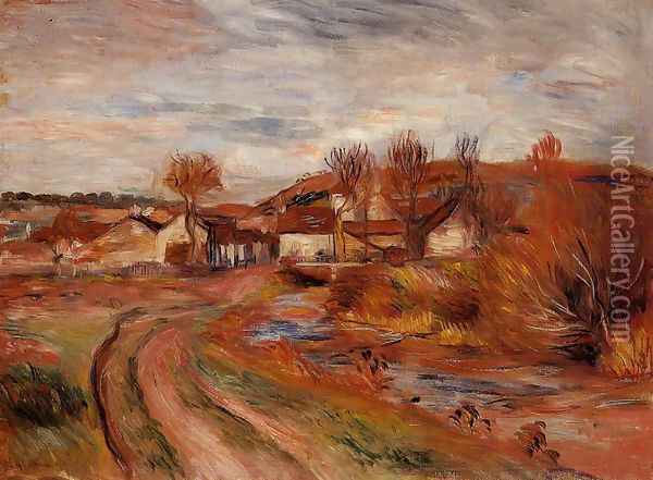 Landscape In Normandy Oil Painting - Pierre Auguste Renoir