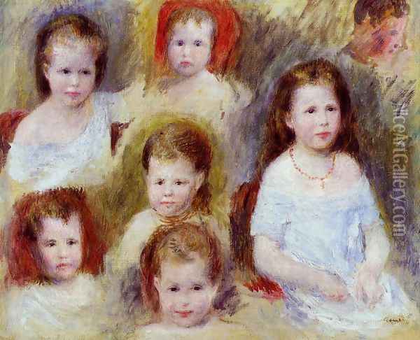 Portraits Of Marie Sophie Chocquet Oil Painting - Pierre Auguste Renoir