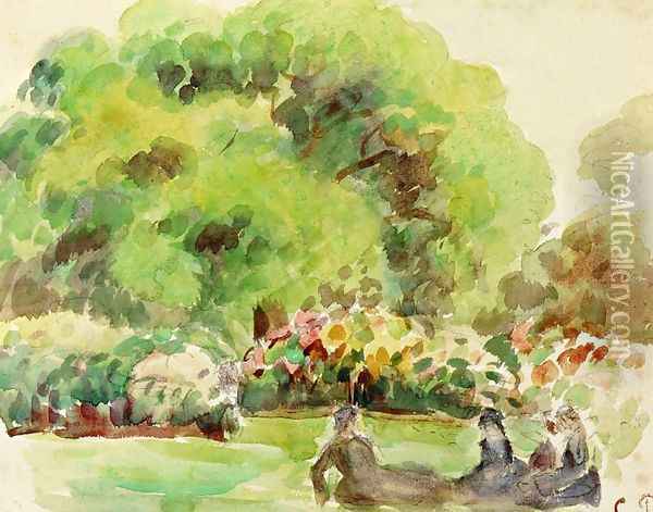 Cagnes Landscape XIV Oil Painting - Pierre Auguste Renoir