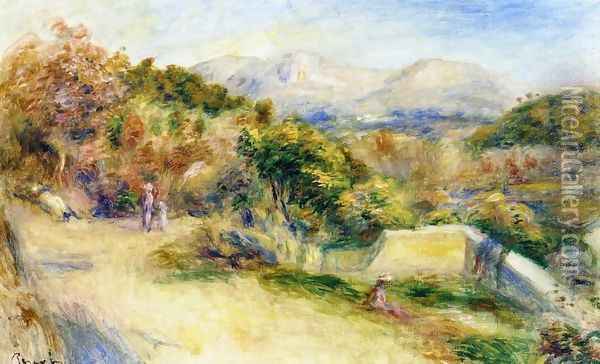 The View From Collettes Cagnes Oil Painting - Pierre Auguste Renoir