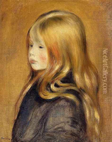 Portrait Of Edmond Renoir Jr Oil Painting - Pierre Auguste Renoir