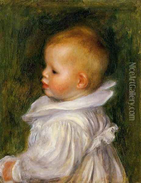 Portrait Of Claude Renoir Oil Painting - Pierre Auguste Renoir