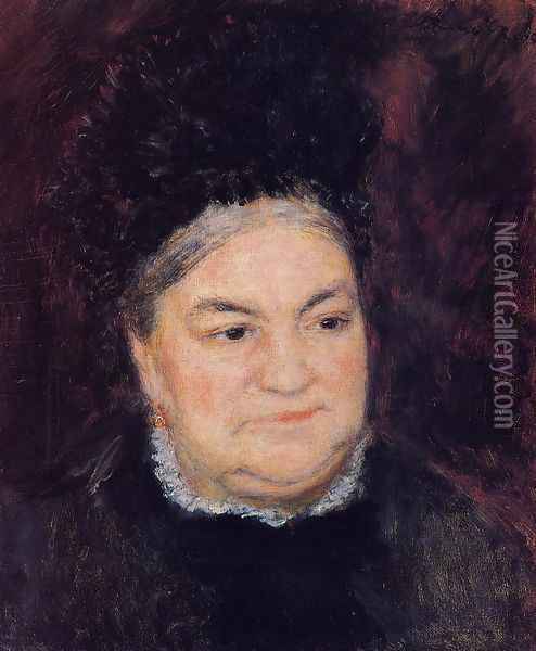 Portrait Of An Old Woman Aka Madame Le Coeur Oil Painting - Pierre Auguste Renoir