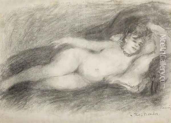 Nu couche Oil Painting - Pierre Auguste Renoir