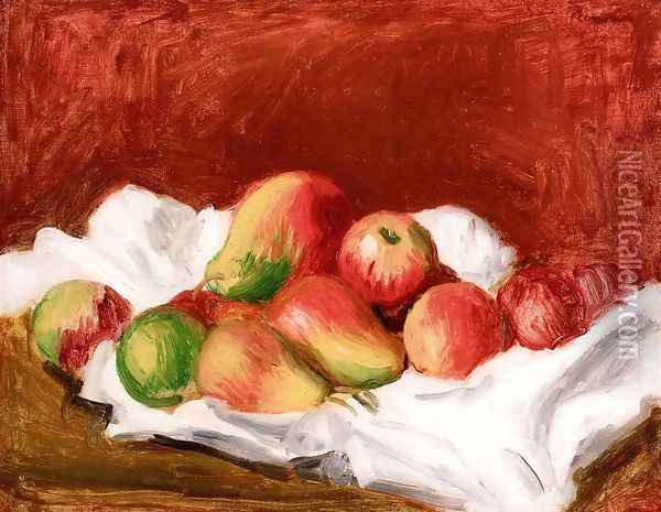 Pears And Apples Oil Painting - Pierre Auguste Renoir