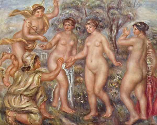 Judgement of Paris Oil Painting - Pierre Auguste Renoir