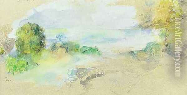 Bord de Mer Mediterraneen Oil Painting - Pierre Auguste Renoir