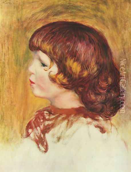 Coco Oil Painting - Pierre Auguste Renoir