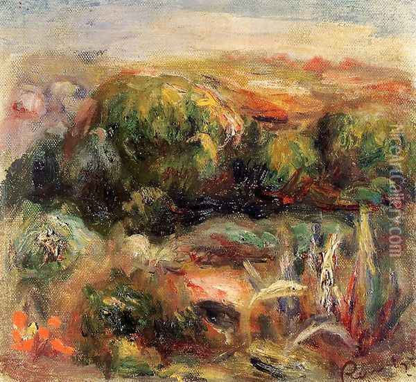 Landscape near Cagnes 01 Oil Painting - Pierre Auguste Renoir