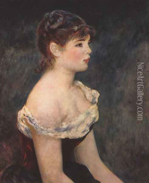 Portrait of a young girl Oil Painting - Pierre Auguste Renoir