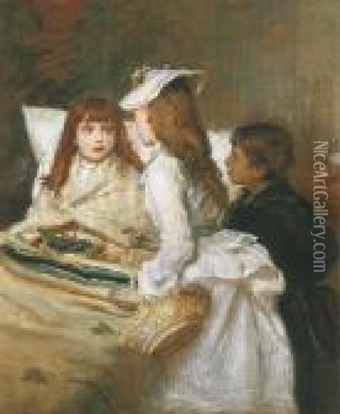 Getting Better Oil Painting - Sir John Everett Millais