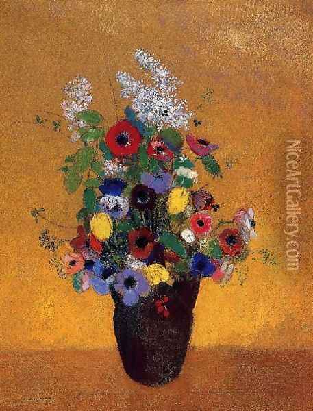 Flowers7 Oil Painting - Odilon Redon
