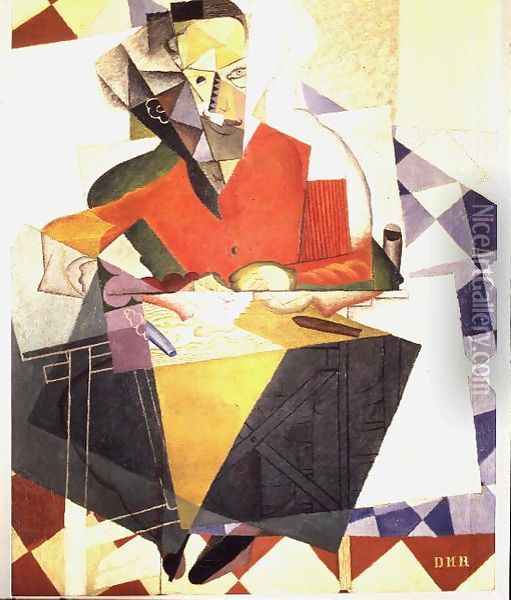The Architect, Jesus T. Acevedo, 1915 Oil Painting - Diego Rivera