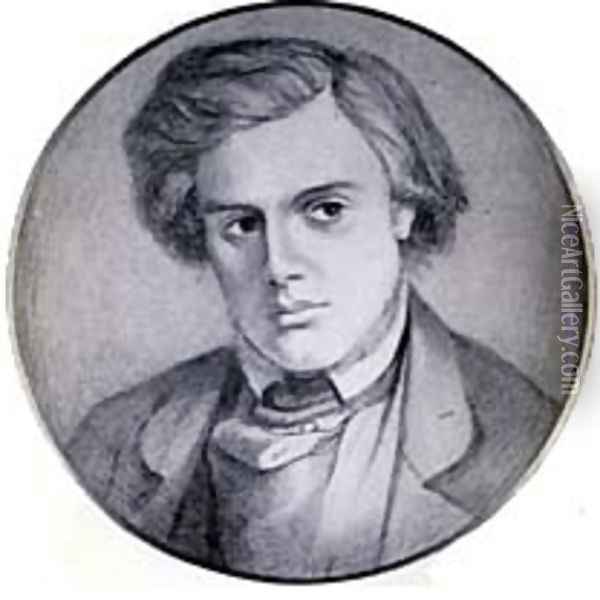 Portrait of Thomas Woolner Oil Painting - Dante Gabriel Rossetti