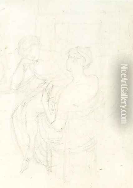 The Bride's Prelude Oil Painting - Dante Gabriel Rossetti