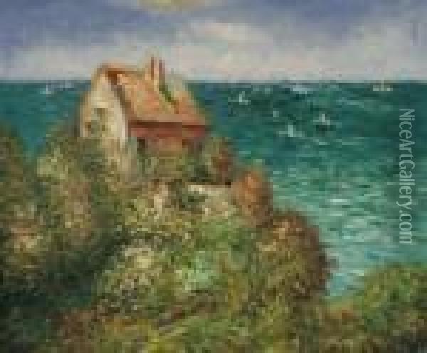 The Coastguard Oil Painting - Claude Oscar Monet
