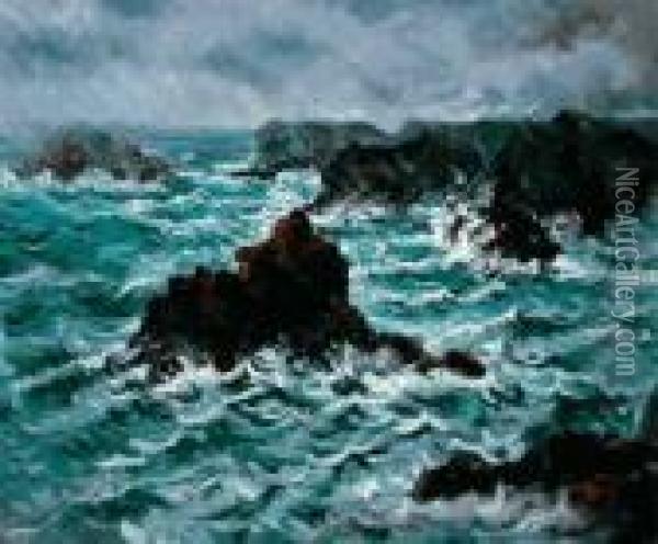 The Belle-ile Rocks Oil Painting - Claude Oscar Monet